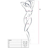 PASSION - BODYSTOCKING MUJER BS034 BLANCO TALLA ÚNICA